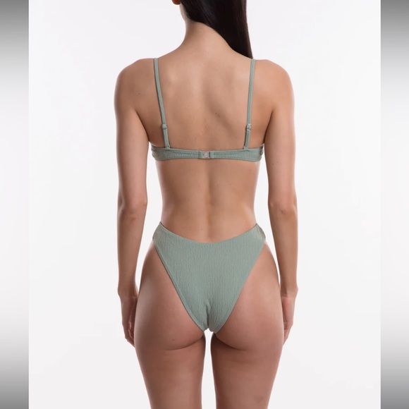 TJ Swim Elodie Top & Bottom Bikini in Sage - Picture 4 of 10